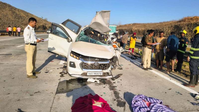 Major Accident on Samruddhi Expressway; Two Women Killed, Three Seriously Injured